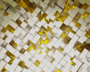 Превью обои структура, кубы, 3d, объем