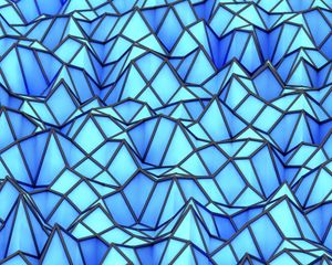 Превью обои структура, рельеф, 3d, объем, голубой
