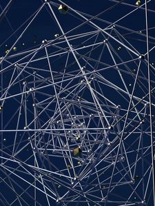 Превью обои структура, запутанный, 3d, соединение, пересечение