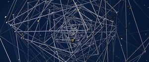 Превью обои структура, запутанный, 3d, соединение, пересечение
