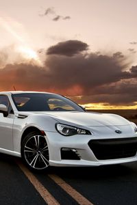 Превью обои subaru brz, субару, авто, дорога