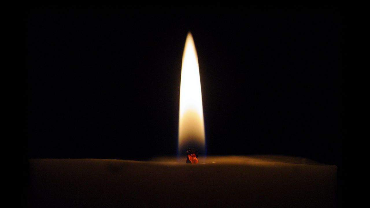 Обои свеча, пламя, темный, воск