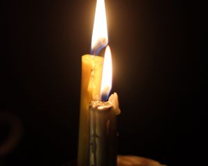 Превью обои свечи, огонь, гореть, бумага