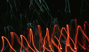 Превью обои свет, длинная выдержка, абстракция, размытость, свечение