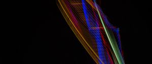 Превью обои свет, длинная выдержка, фризлайт, разноцветный, абстракция