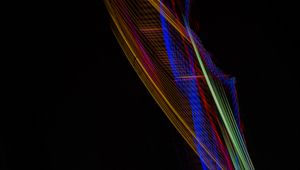 Превью обои свет, длинная выдержка, фризлайт, разноцветный, абстракция