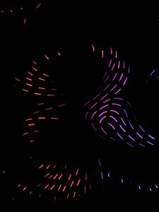 Превью обои свет, линии, волнистый, узоры, темный
