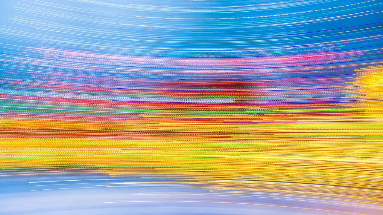 Обои свет, вращение, размытие, длинная выдержка, абстракция