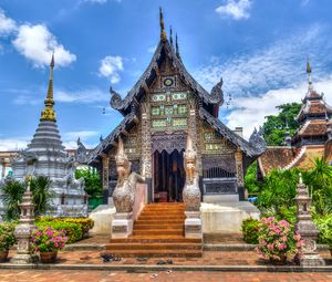 Превью обои таиланд, храм, чиангмай, hdr