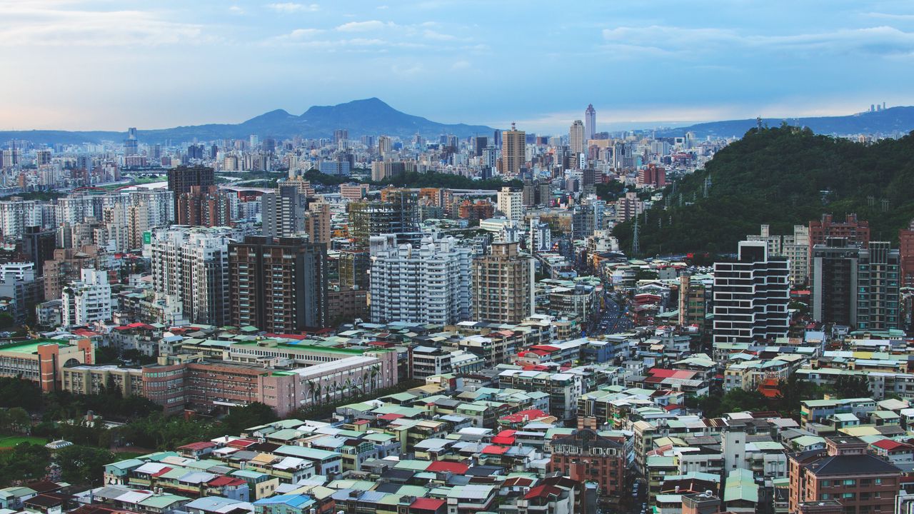 Обои тайвань, здания, строения, город