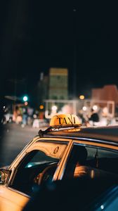 Превью обои такси, авто, городской, транспорт