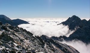 Превью обои татры, словакия, горы, облака