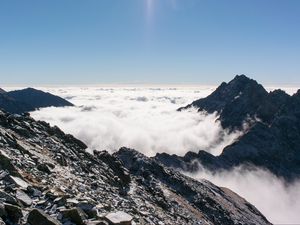 Превью обои татры, словакия, горы, облака