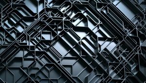 Превью обои текстура, линии, запутанный, 3d