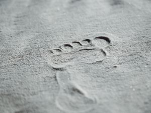 Превью обои текстура, песок, след, отпечаток