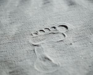 Превью обои текстура, песок, след, отпечаток