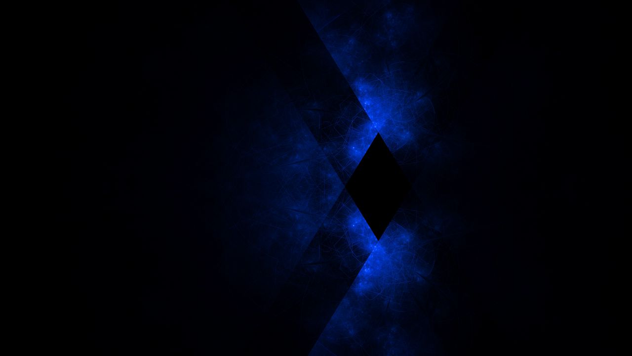 Обои темный, синий, абстракция, ромб, крест