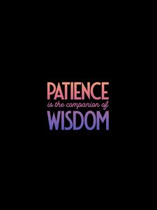 Превью обои терпение, мудрость, надпись, слова