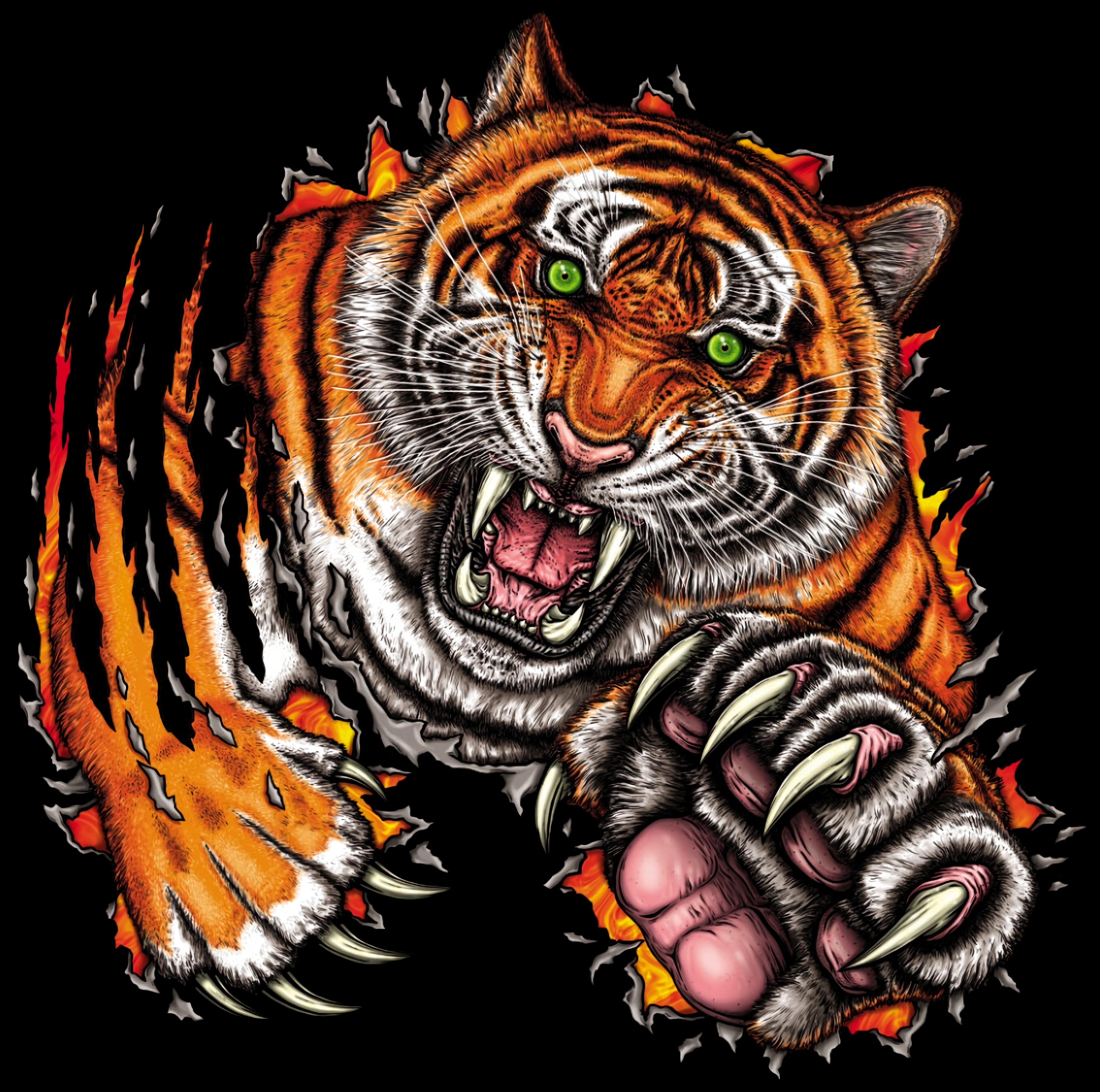 Тигр оскал Изображения – скачать бесплатно на Freepik