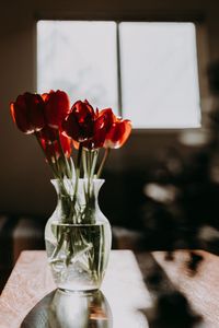 Превью обои тюльпаны, цветы, букет, красный