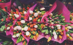 Превью обои тюльпаны, цветы, букеты