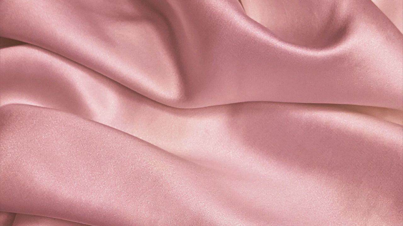 Обои ткань, складки, текстура, розовый, перламутровый