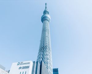 Превью обои tokyo skytree, башня, архитектура, токио, япония