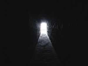 Превью обои тоннель, арка, темный