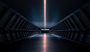 Превью обои тоннель, даль, свечение, подсветка