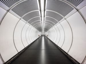 Превью обои тоннель, коридор, белый