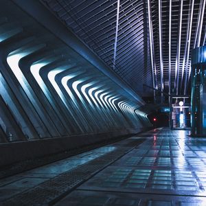 Превью обои тоннель, метро, платформа