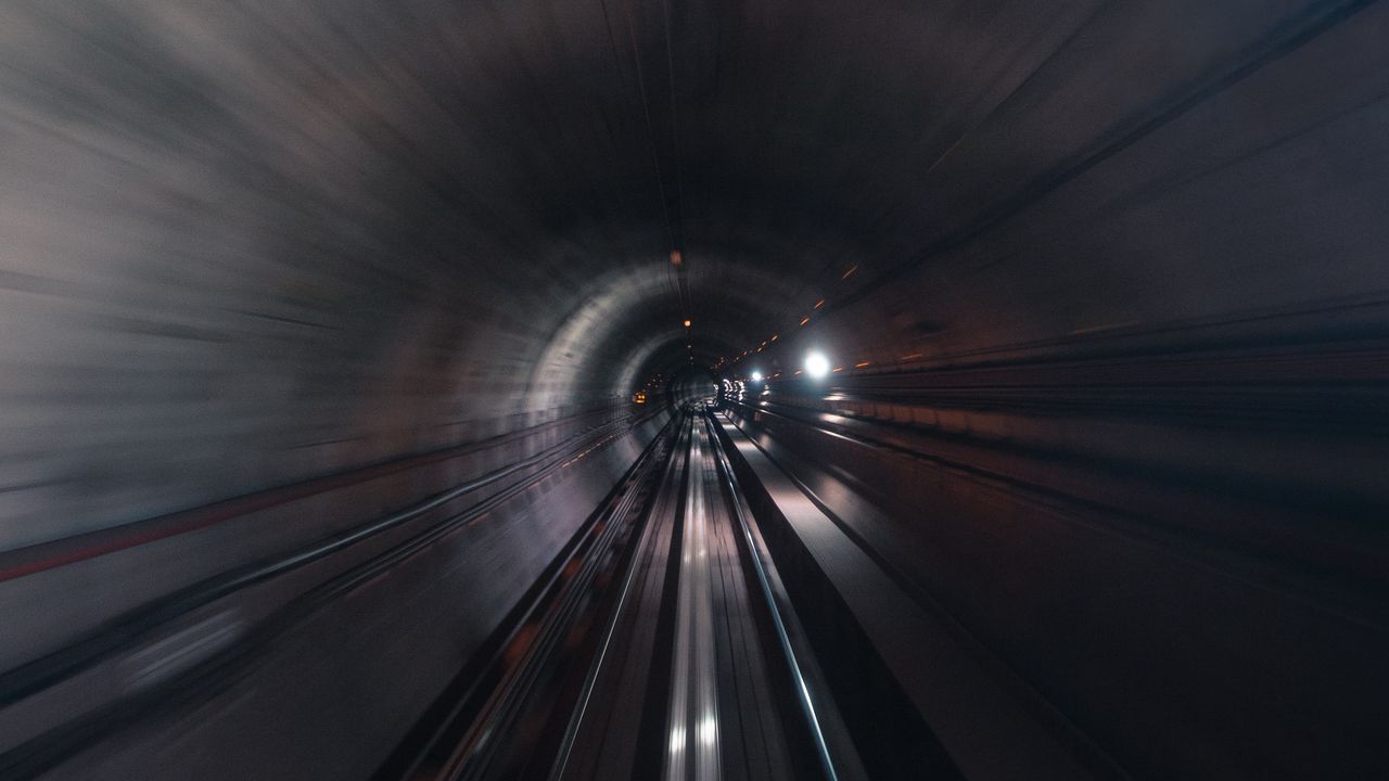 Обои тоннель, подземный, направление, скорость