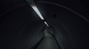Превью обои тоннель, подземный, темный, освещение, здание