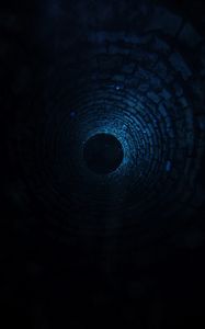 Превью обои тоннель, погружение, темный, круг