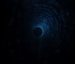 Превью обои тоннель, погружение, темный, круг