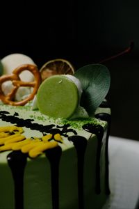 Превью обои торт, десерт, украшения, зеленый