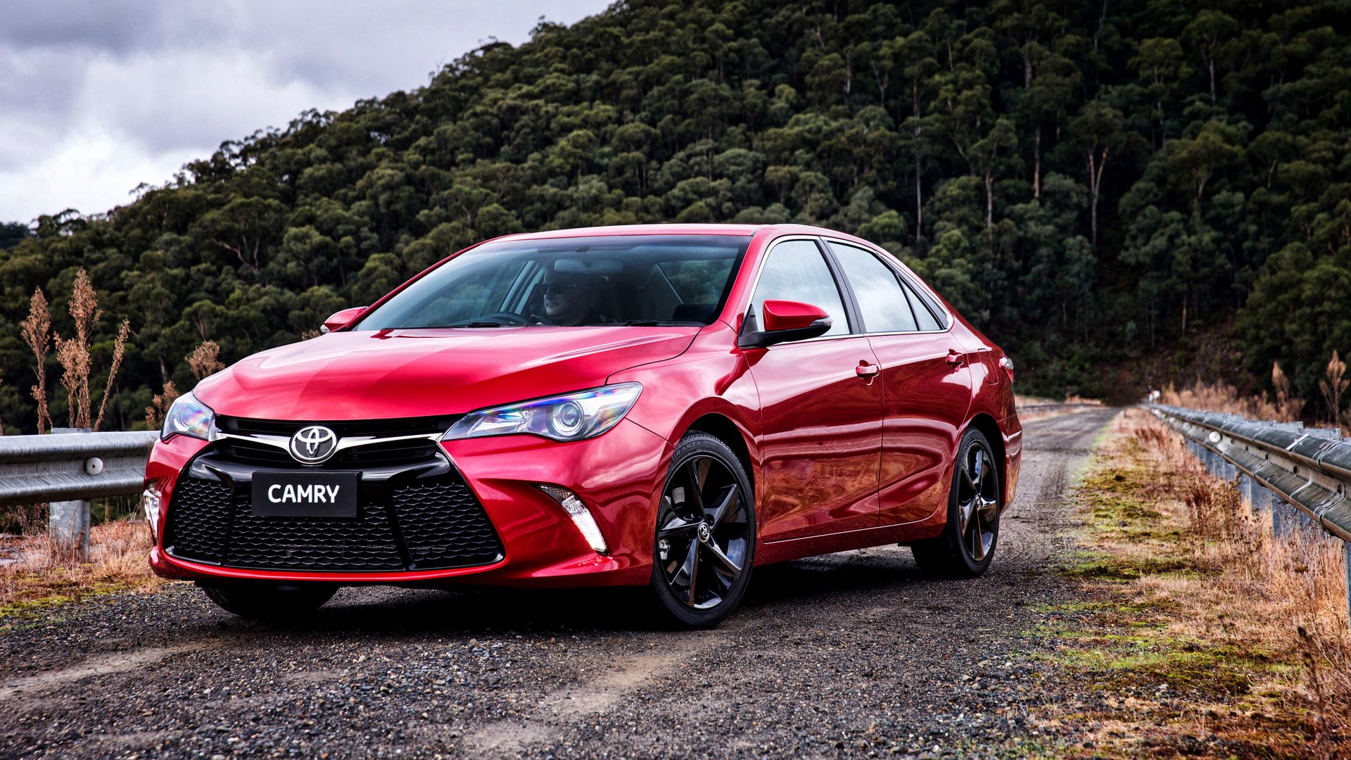 Скачать 1920x1080 toyota, camry, atara, красный, вид спереди обои, картинки  full hd, hdtv, fhd, 1080p