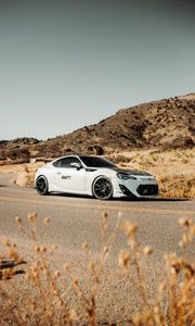 Превью обои toyota gt86, toyota, автомобиль, спорткар, белый