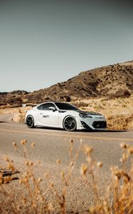 Превью обои toyota gt86, toyota, автомобиль, спорткар, белый