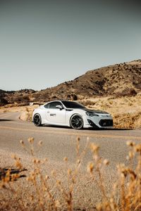 Превью обои toyota gt86, toyota, автомобиль, спорткар, белый