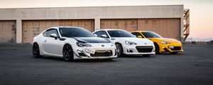 Превью обои toyota gt86, toyota, автомобиль, автомобили, белый