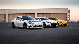 Превью обои toyota gt86, toyota, автомобиль, автомобили, белый