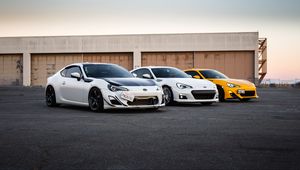 Превью обои toyota gt86, toyota, автомобиль, автомобили, белый