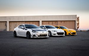 Превью обои toyota gt86, toyota, автомобиль, автомобили, белый