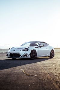 Превью обои toyota gt86, toyota, автомобиль, белый