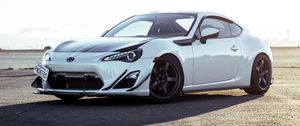 Превью обои toyota gt86, toyota, автомобиль, белый