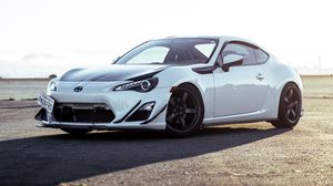 Превью обои toyota gt86, toyota, автомобиль, белый