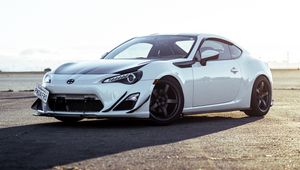 Превью обои toyota gt86, toyota, автомобиль, белый