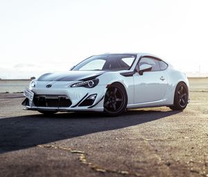 Превью обои toyota gt86, toyota, автомобиль, белый