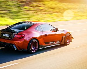 Превью обои toyota gt 86, toyota, красный, вид сбоку